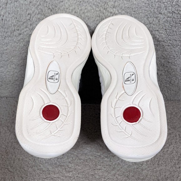 Iron Age Work Safety Shoes Sneakers Mens Size 7 Wide White Leather Steel Toe - Picture 8 of 9